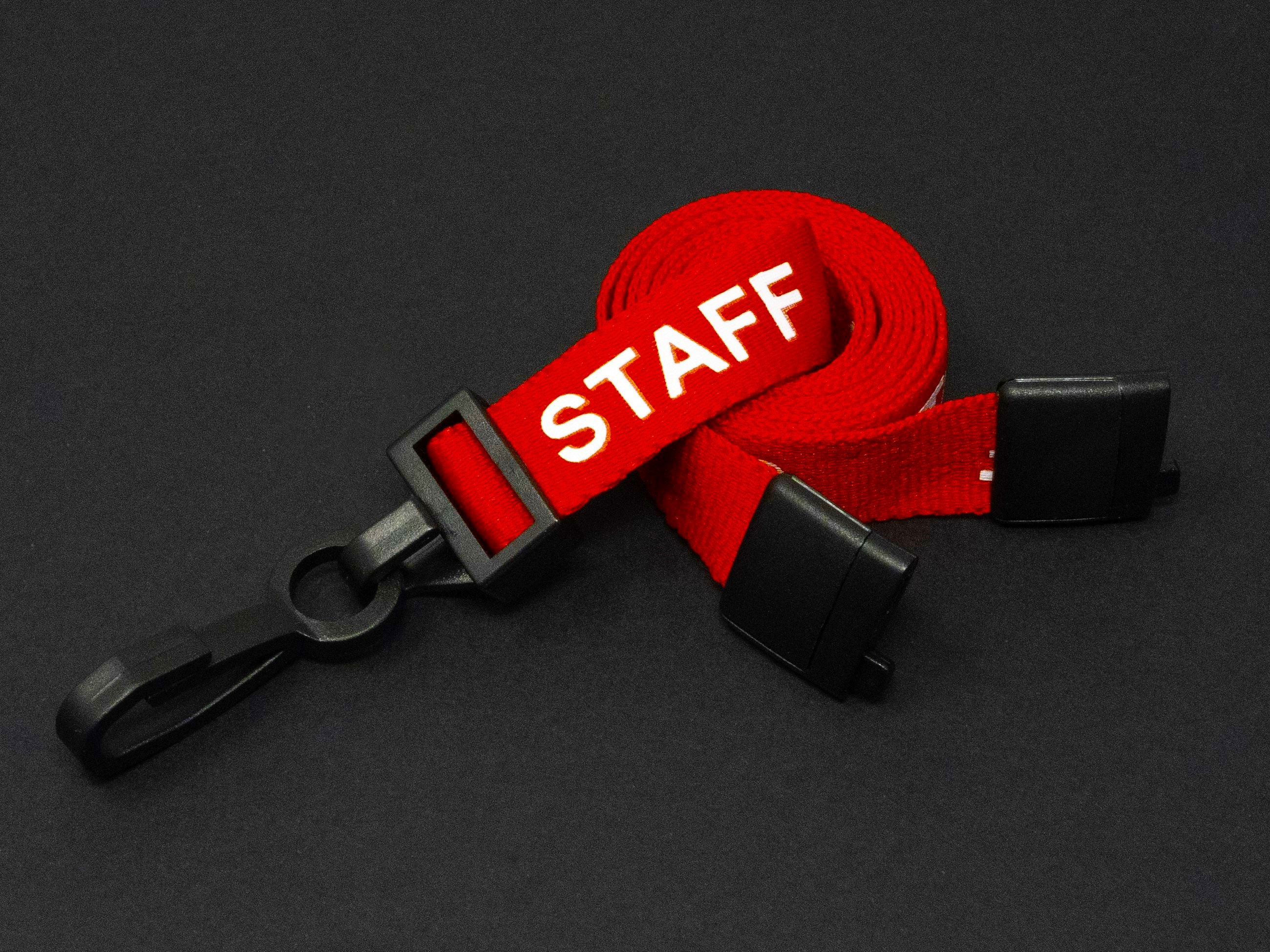 Accessories - Lanyards and Clips - Breakaway Lanyard (Staff) - Red