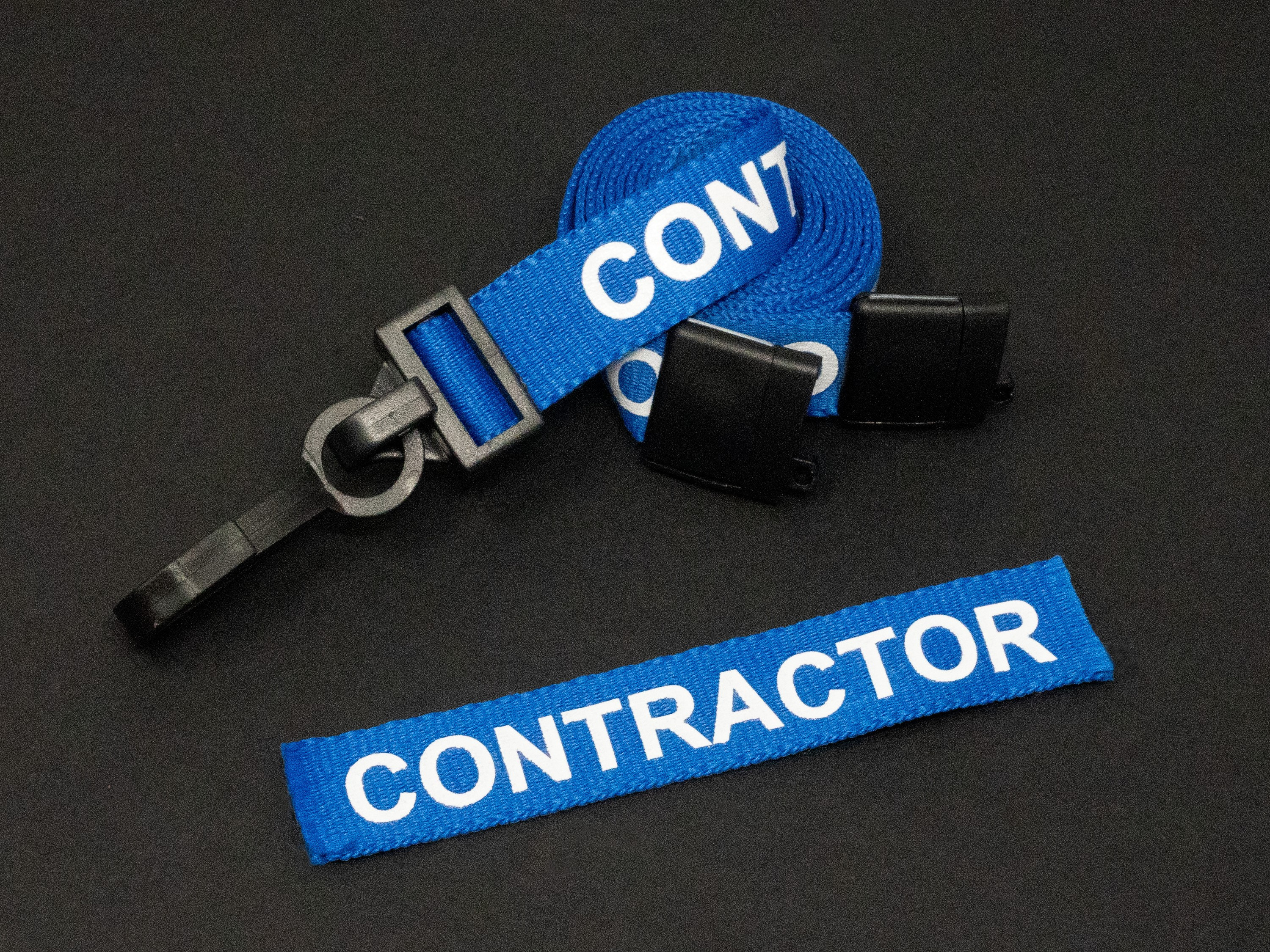 Accessories - Lanyards and Clips - Breakaway Lanyard (Contractor) - Blue