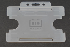 Clear single sided cardholder