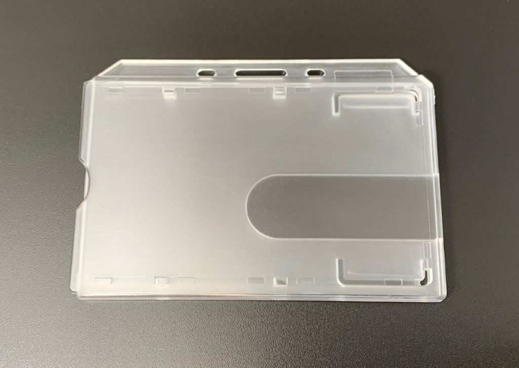 Fully Enclosed Rigid Cardholder (Clear) Plastic ID Cards, Photo ID