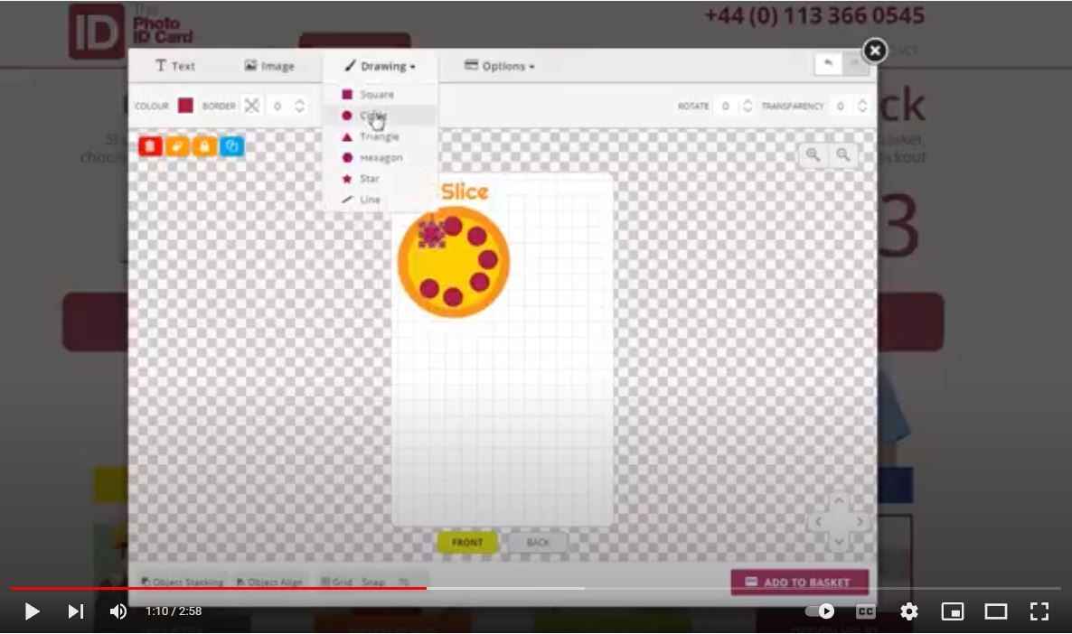 ID Card Design for Big Slice Pizza Delivery