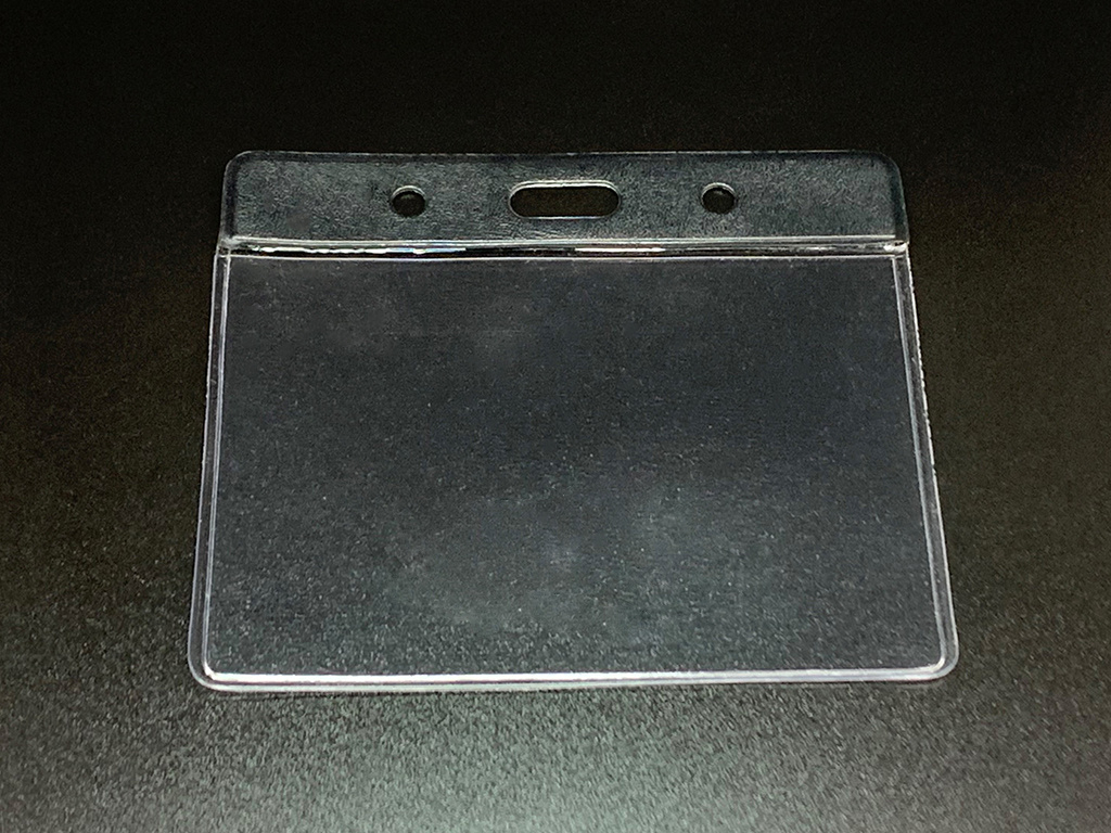 Vinyl ID Card Holder - Black