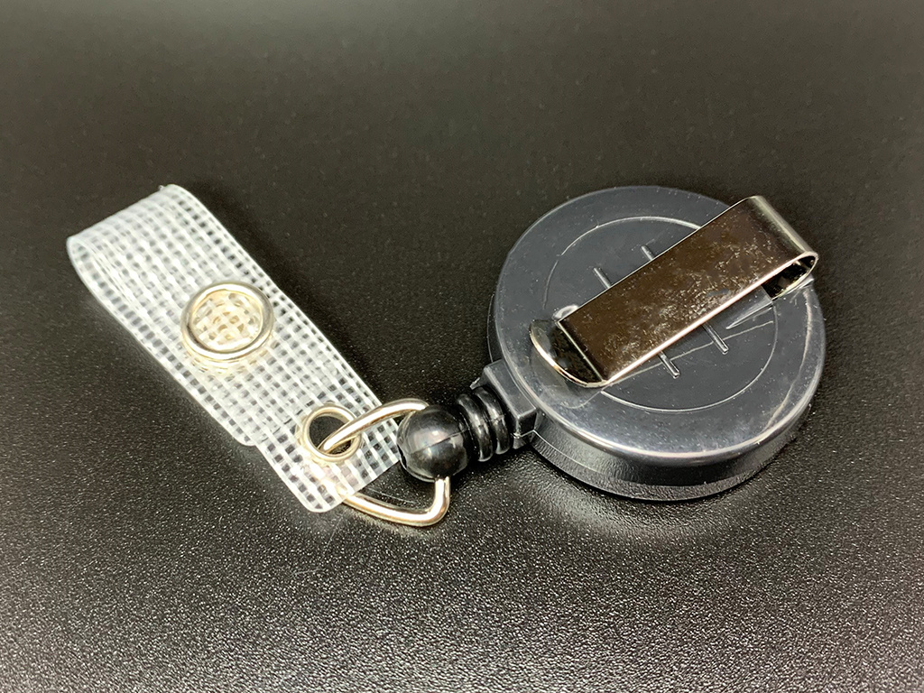 Badge Reel with Strap Clip